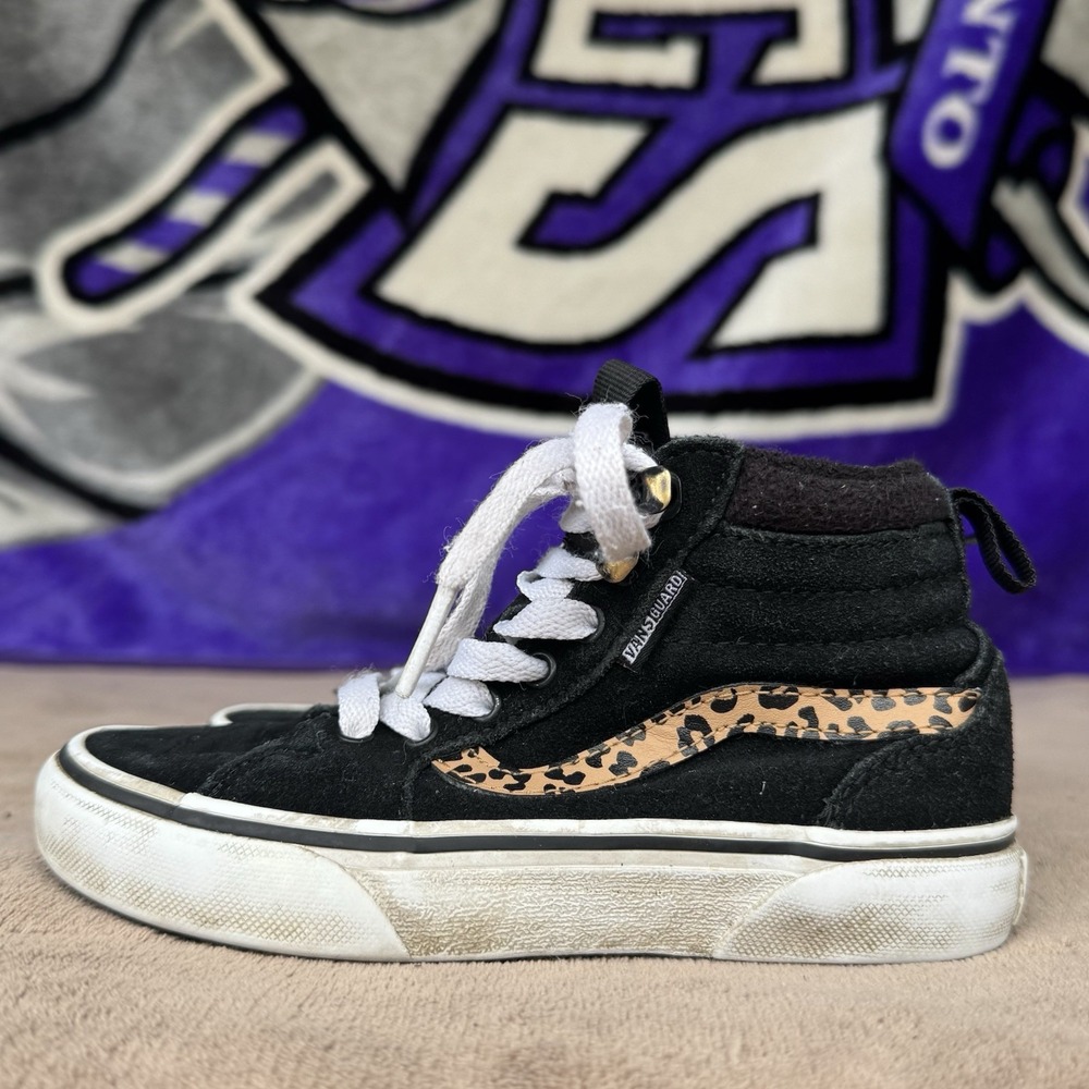 Size 12c - Vans Skate My Filmore Hi Vans High Top Cheetah Print Girls‎